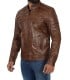 Cafe Racer Coffee leather jacket