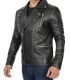 mens asymmetrical leather jacket