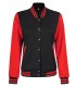 black and red letterman jacket