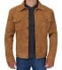 suede leather light jacket