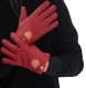 Maroon Biker Gloves