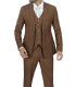 Mens Orville Three Piece Suit Coffee Color