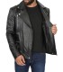 leather biker style jacket