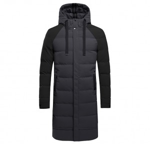 Black and Grey hood puffer coat