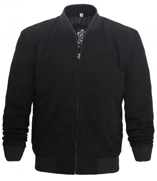 black suede leather jacket mens