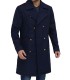 Double Breasted Wool Coat with wide lapel