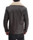 Mens Brown Shearling Leather Jacket