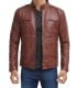tan classic leather jacket