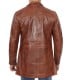 Men Bristol Cognac Leather Coat