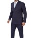 Mens Navy Blue Double Breasted Suit