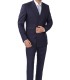 Mens Navy Blue Double Breasted Suit