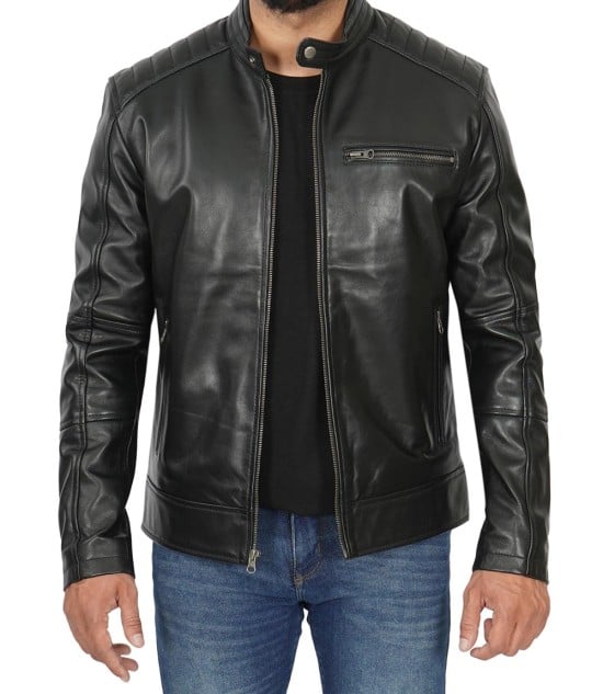 Black Everhart Leather Jacket