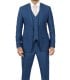 Three Piece Suit Blue For Mens