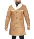 Mens Leather Distressed Waxed Coat