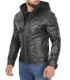 leather jacket for men hooded