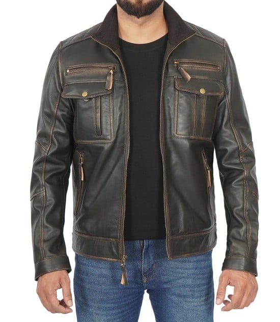 Moffit Ruboff  Leather Jacket