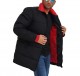 Red and Black Puffer Jacket for men