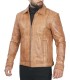 yellow waxed leather jacket