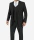 Mens Three Piece Black Pinstripe suit