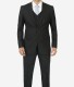 Mens Three Piece Black Pinstripe suit