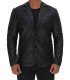 Mens Quilted Leather Blazer