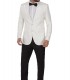 Mens White tux with black bow