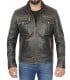 Men's Moffit Ruboff biker Leather Jacket
