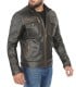 Mens Moffit Ruboff Motorcycle Leather Jacket