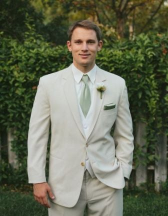 Ivory White Suit for Groom