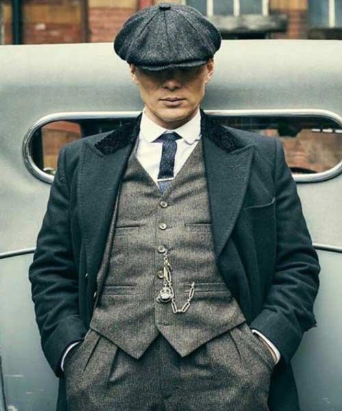 Thomas Shelby wearing vintage suits