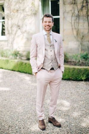 Pink wedding suit for Men