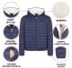 Mens sherpa-lined puffer Jacket.