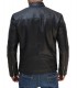 Mens black leather jacket
