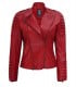 Quilted Red Leather Jacket