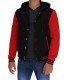 red and black hooded varsity
