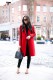 red wool coat for ladies