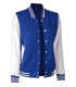 varsity jacket for women royal blue and white