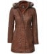 shearling leather coat for women