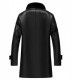 Black Shearling Leather Coat