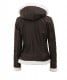 shearling leather jacket womens