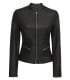 slim fit womens leather jacket