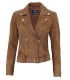 women's biker suede jacket