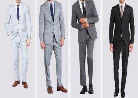Smart grey suits for men to wear at office