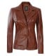 Women Leather Blazer coat