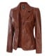 Leather Blazer Womens