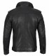 Tavares Wash Leather Jacket Black