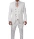 Mens Three Piece White Wedding Suit for men