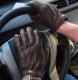 Mens real leather gloves