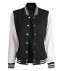black and white letterman jacket