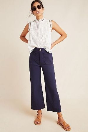 Blouse and Wide Bottom Pant Smart Casual